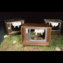 1986 06 24 Sculpture Kempton Dexter Digby County Pasture three televisions with udders installed in gallery on sod