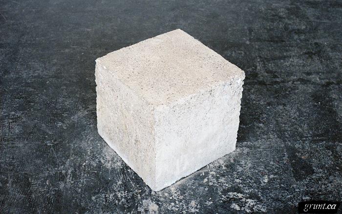1991 04 23 Sculpture Three Donuts Michael Shumiatcher cube close up
